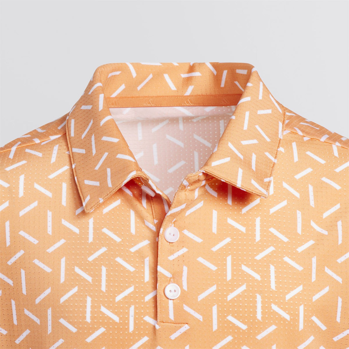 Boys Climacool Ultimate365 Printed Mesh Polo Dusky Orange
