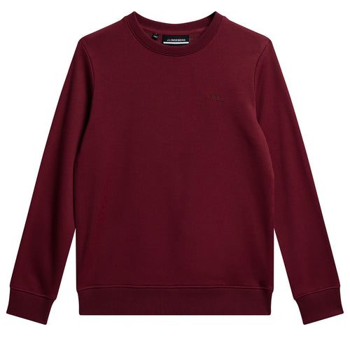 Womens Alpha Crew Neck Knit Cabernet - AW24