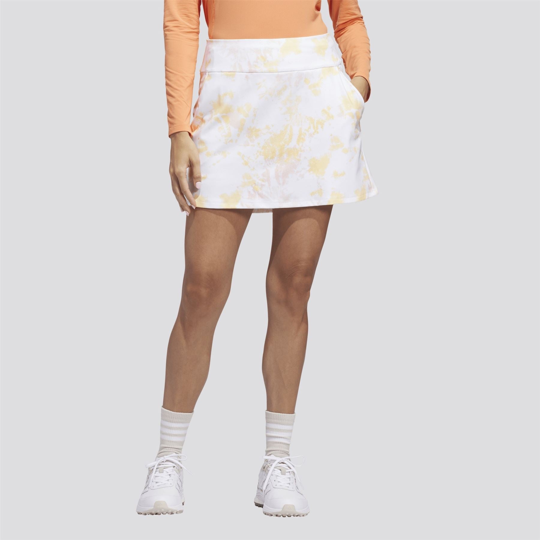 Ultimate365 Printed Knit Skort Semi Ice Tangerine