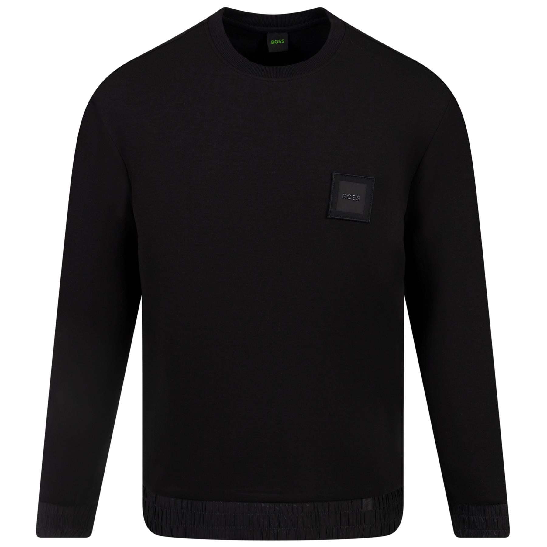 【送料&関税込】Hugo Boss Salbo Lotus Sweatshirt Hugo Boss Salbo Lotus Print Black Sweatshirt | eBay