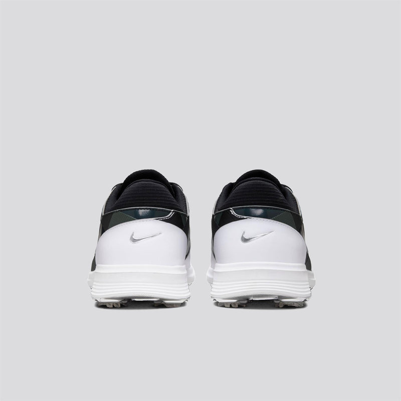 Nike Victory Tour 4 NRG OC26 golf shoe - heel view in White/Black