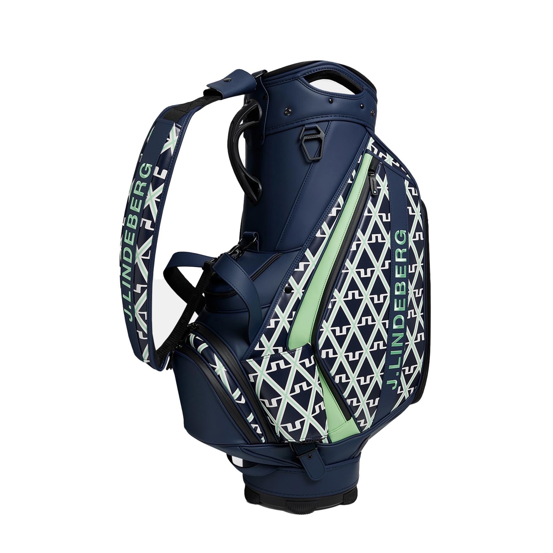 Staff Printed Golf Bag Geo JL Navy