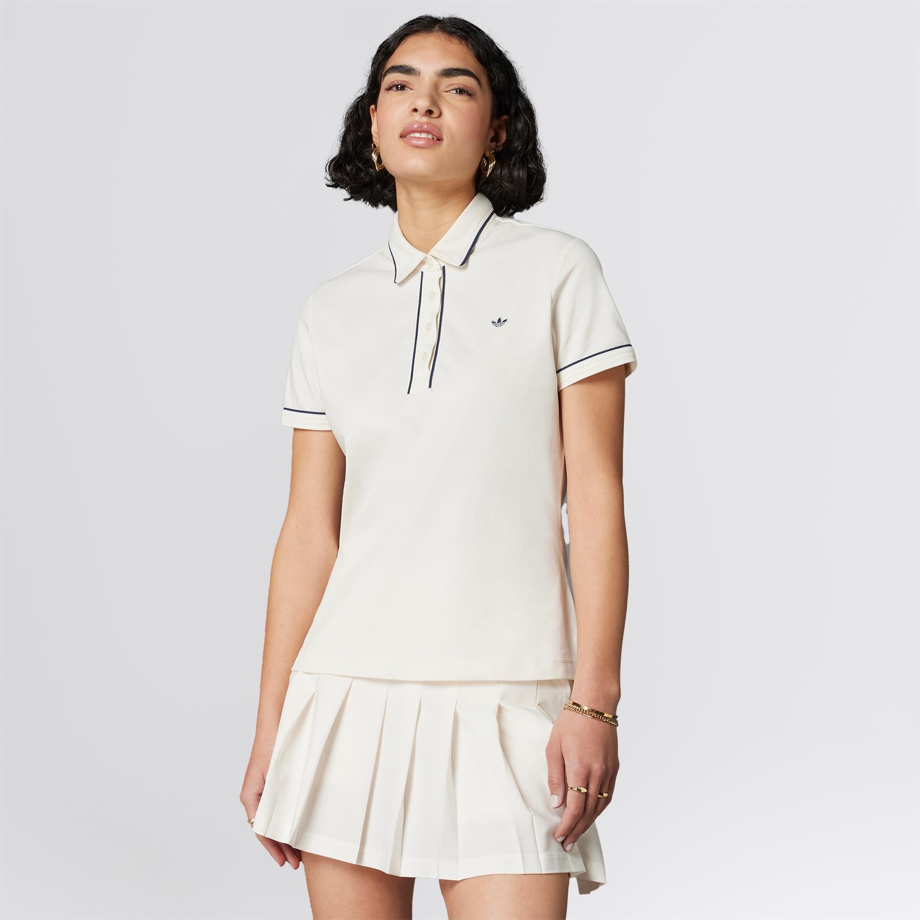 Twistknit Trefoil Polo Chalk White
