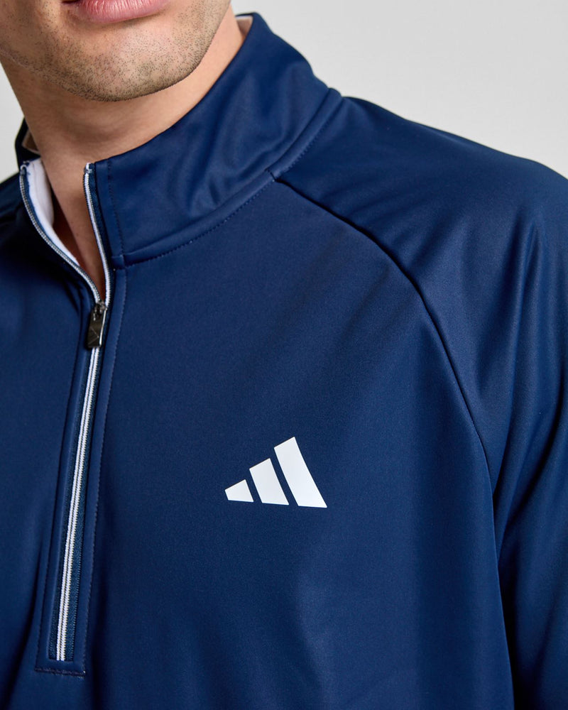 Ultimate365 Durable Wind Quarter Zip Collegiate Navy/White