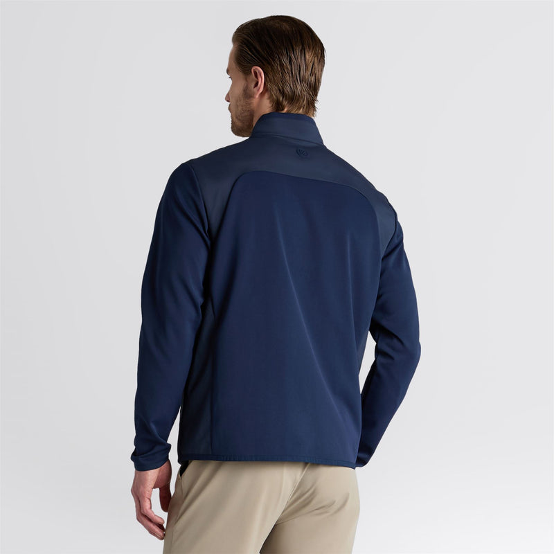 Nylon Panelled Quarter Zip Jacket