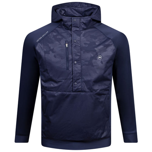 Pursuit Classic Fit Half Snap Hooded Jacket Camo Navy - AW24