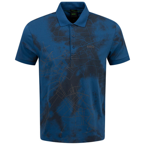 Paddy 3 Cotton Stretch Polo Open Blue - W24