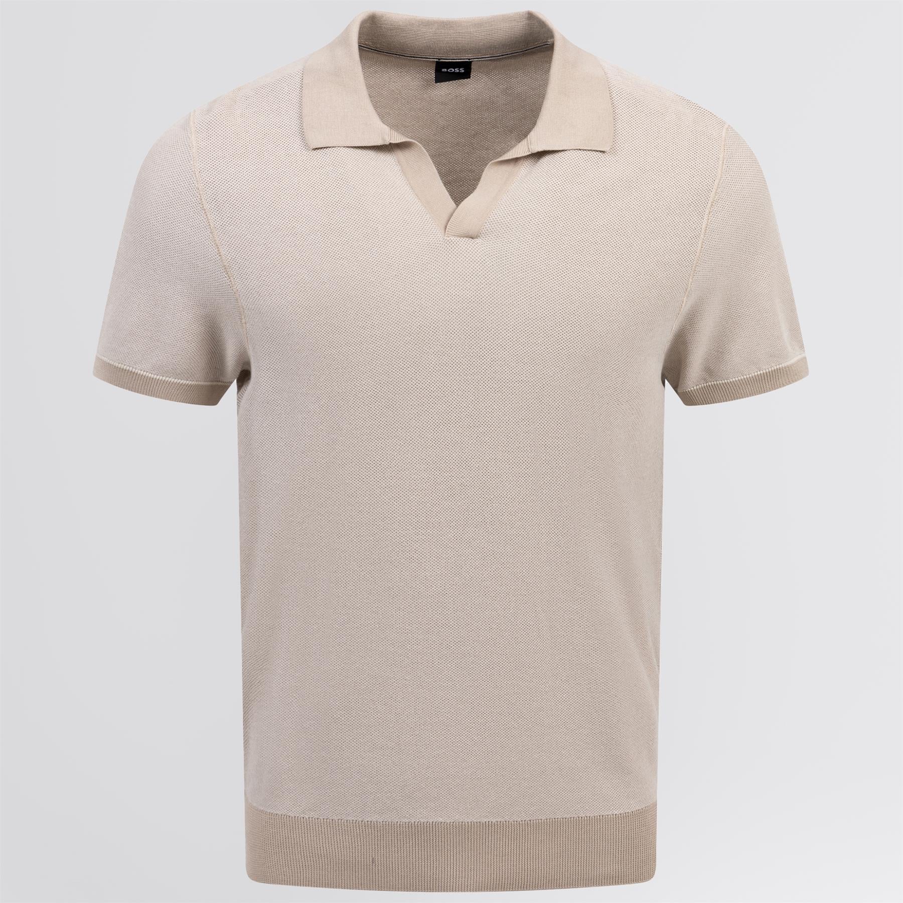 Jianluca Cotton Polo Open White