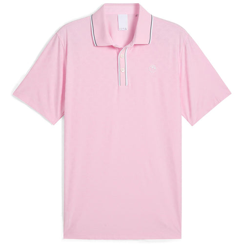 x AP Tipped Jacquard Polo Pale Pink - SS25