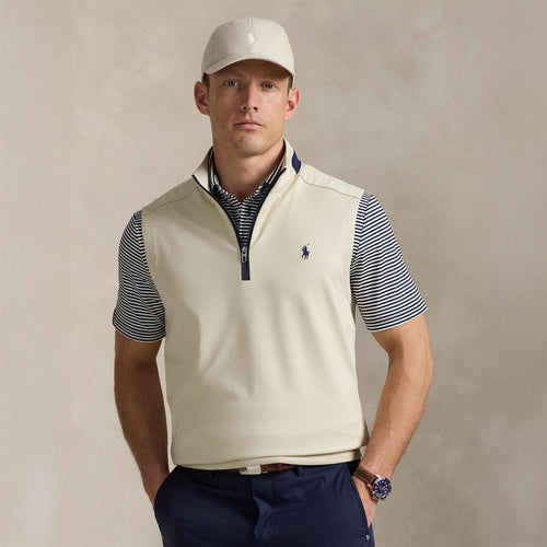 RLX Half Zip Stretch Jersey Gilet Basic Sand