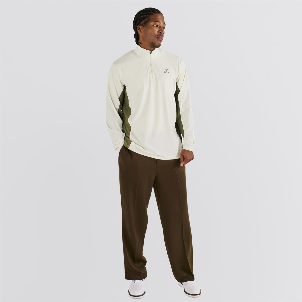 Santiago Mid Layer Cream/Olivine