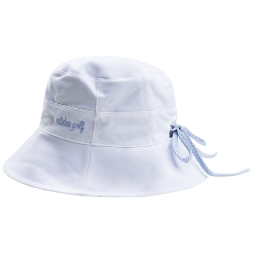 Womens Reversible Ponytail Sun Bucket Hat White - SS23