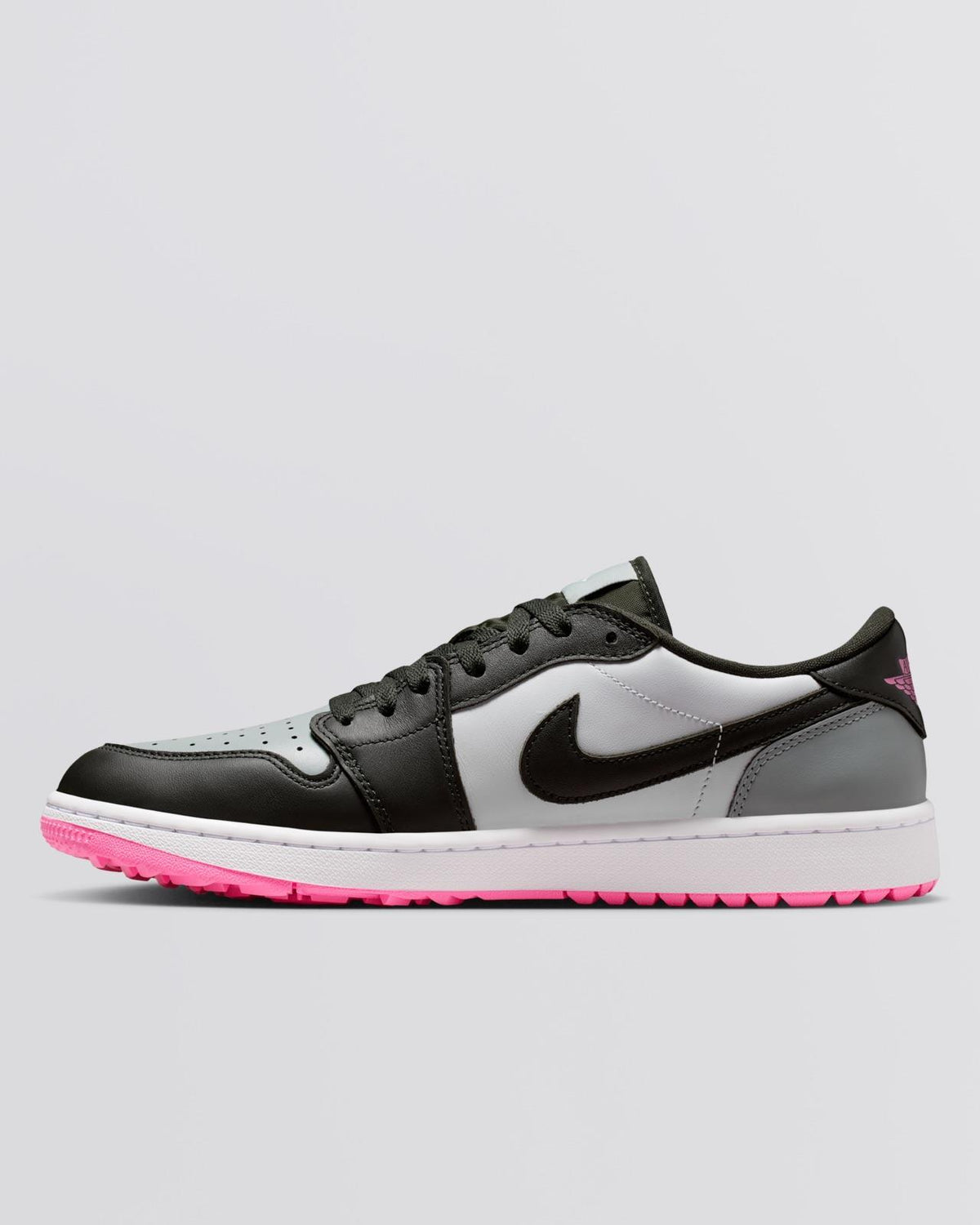 Air Jordan 1 Low Spikeless Golf Shoes White/Sequoia/Light Pumice/Pink Glow
