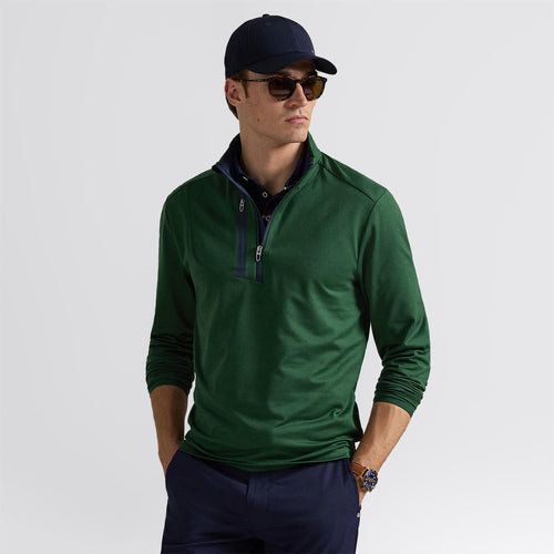RLX Half Zip Stretch Jersey Mid Layer Vintage Pine