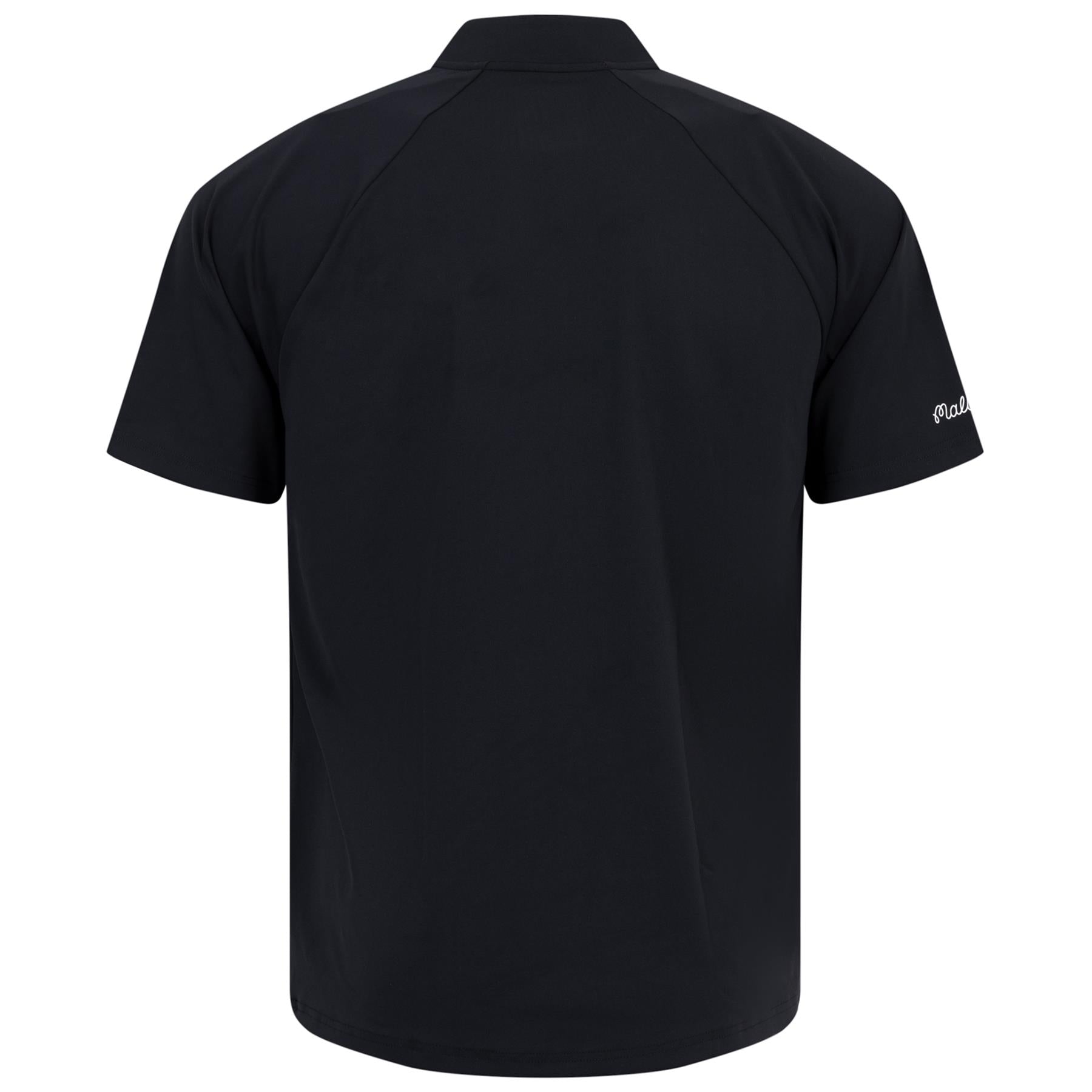 Malbon Golf Performance Blade Collar Polo Black | TRENDYGOLF.COM