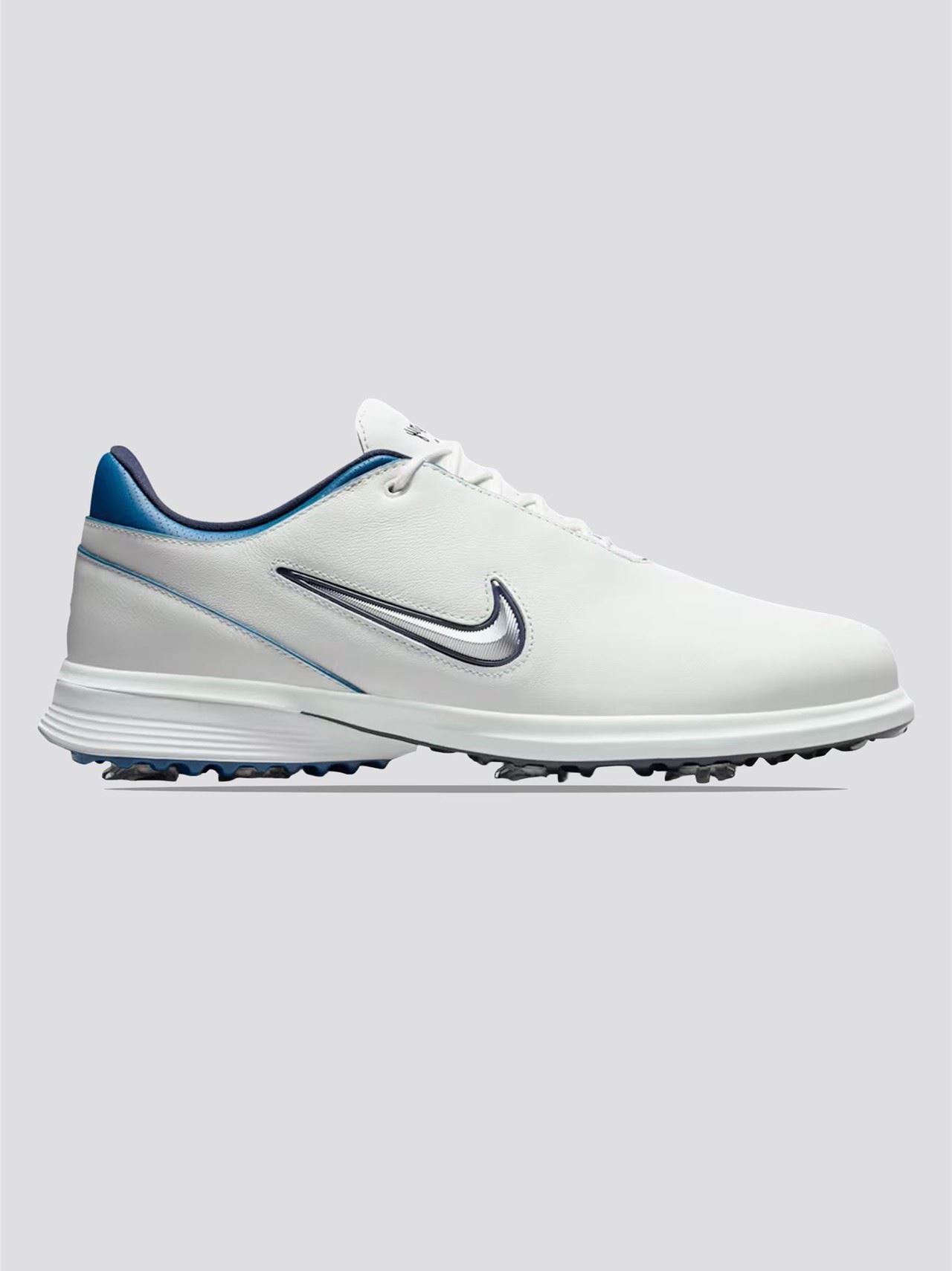 Victory Tour 4 Spiked Golf Shoes Summit White/Metallic Silver/Court Blue