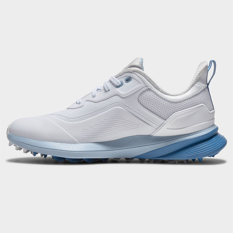 Pro Spikeless Wide Golf Shoes White/Blue