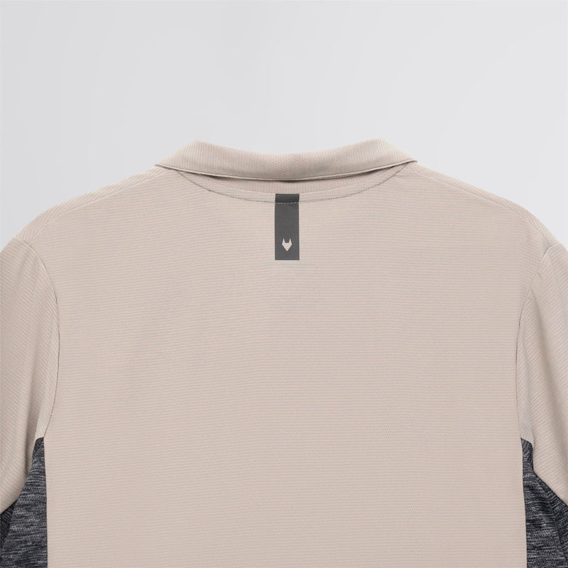 Panelled Polo Beige