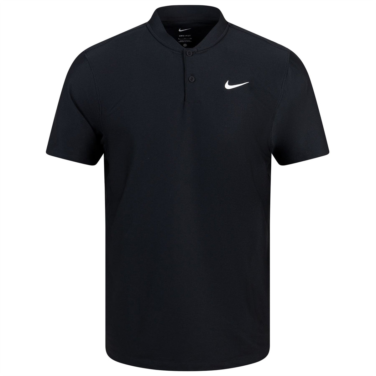 Nike Dri-FIT Tour Texture Stripe Polo Black | TRENDYGOLF – TRENDYGOLF UK