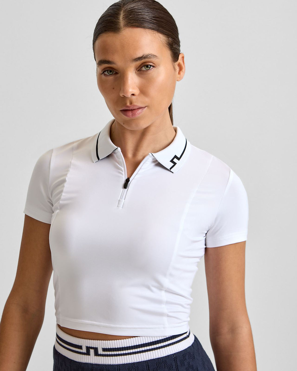 Naomi Cropped Polo White