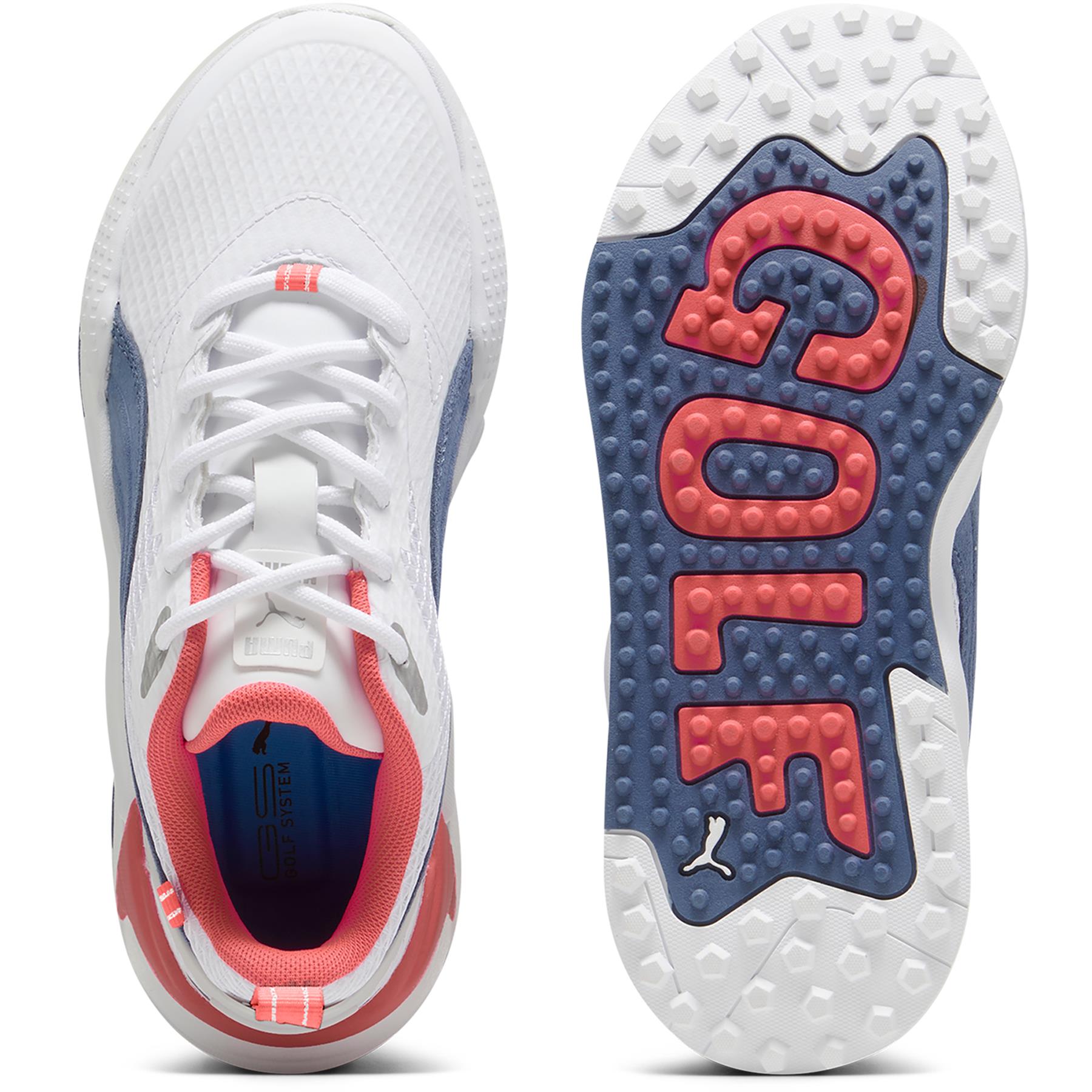 Puma GS-X Efekt Golf Shoes Puma White/Inky Blue | TRENDYGOLF UK
