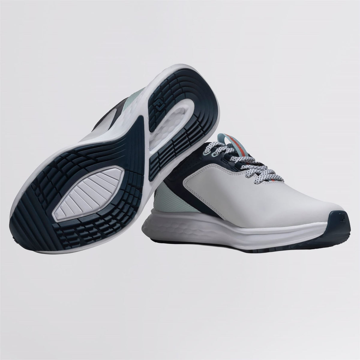 FJ Pulse Spikeless Golf Shoes White/Navy/Blue