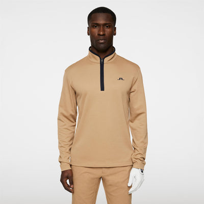 Clide Quarter Zip Mid Layer Tigers Eye