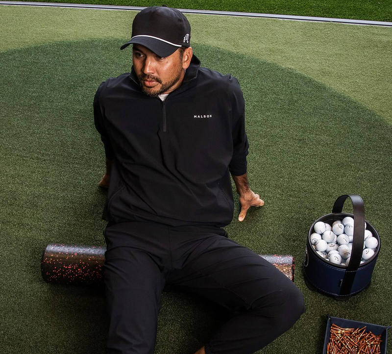 ■Malbon Golf■ Lightweight Woven Piste CHARCOAL MAN Malbon Golf | Performance Collection | TRENDYGOLF