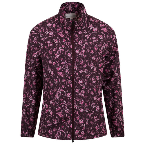 Womens Packable Wind Jacket Neon Flower Pink - SS23