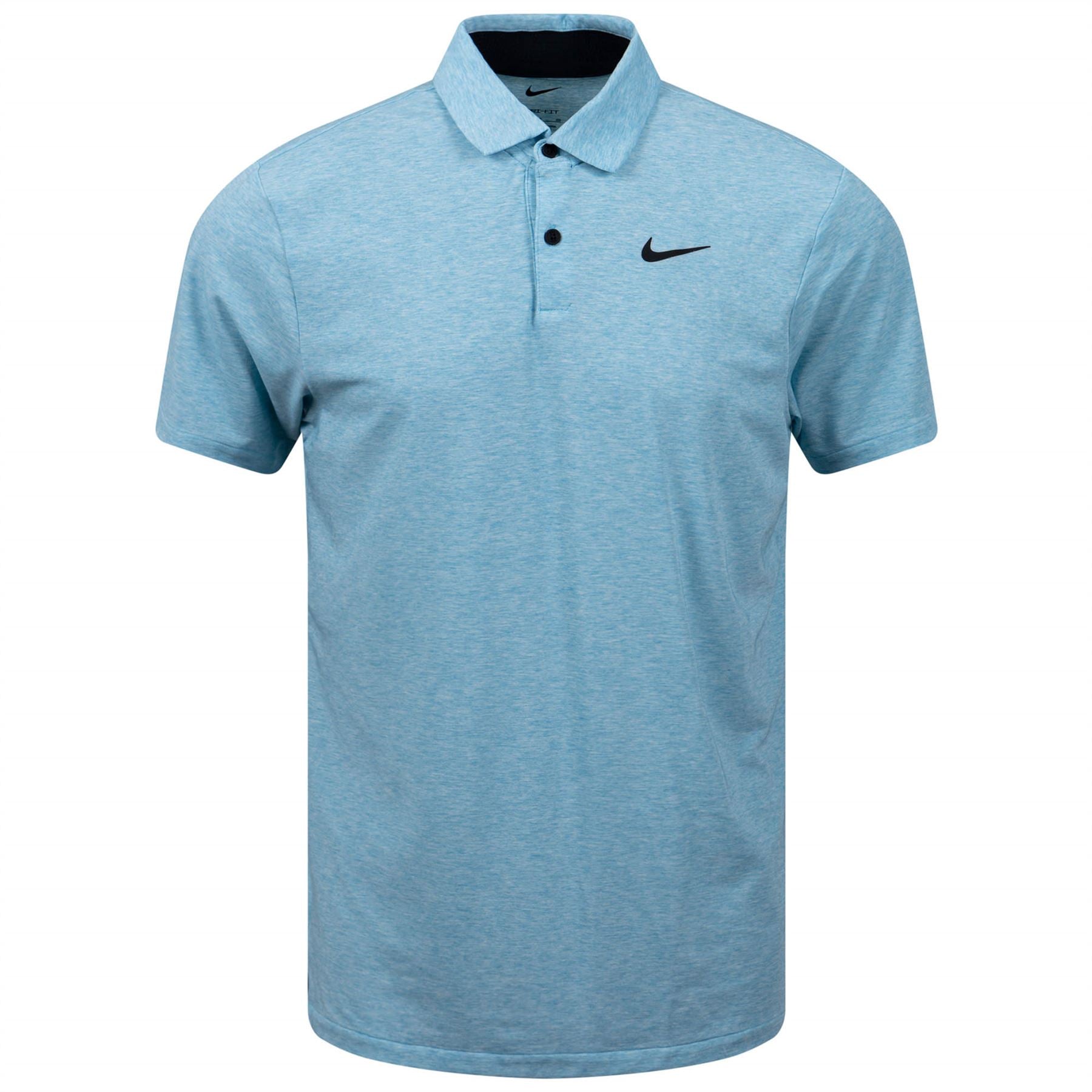 Nike Men's Dri-Fit Tour Heather Golf Polo, XL, Baltic Blue