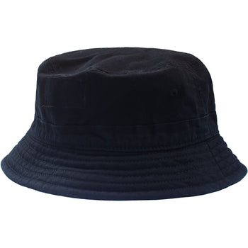 Embroidered Logo Bucket Hat Black - W22