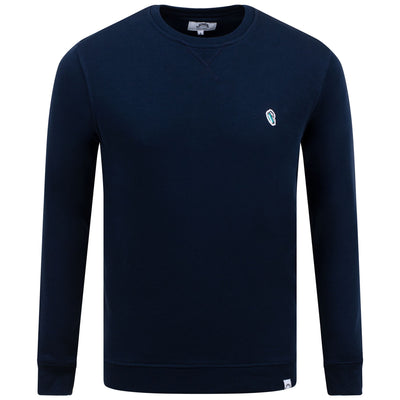 Grünes Sweatshirt mit Golftaschen-Abzeichen, Marineblau – AW23