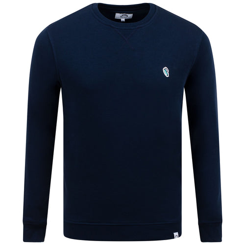 Grünes Sweatshirt mit Golftaschen-Abzeichen, Marineblau – AW23