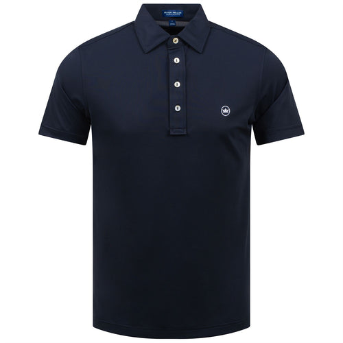 Soul Tailored Fit Performance Mesh Polo Black - 2024