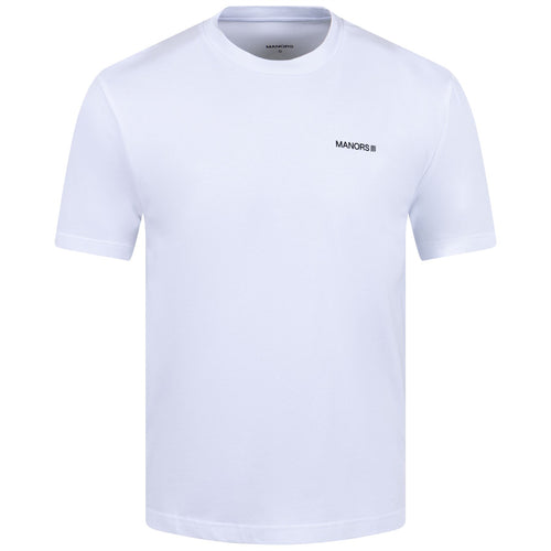 Manors Logo T-Shirt White - 2024