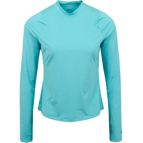 Womens Dri-Fit UV Victory LS Crew Top Washed Teal - SS22