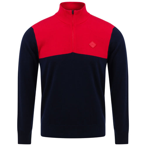 Jeff Tech Wool Windbreaker Sweater JL Navy - AW22