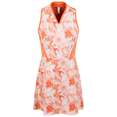 Womens Our Fairway Floral Dress Coral Fusion - SS23