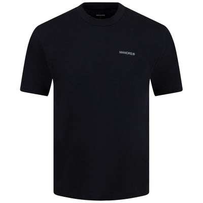 Manors Logo T-Shirt Black - 2024