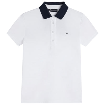 Womens Cassie TX Jersey Polo White - SS23