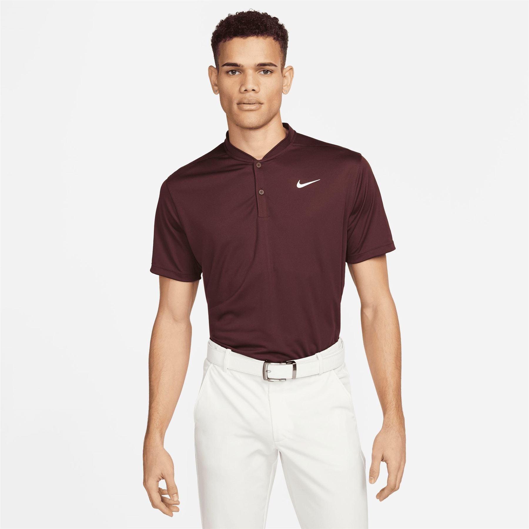 nike burgundy polo